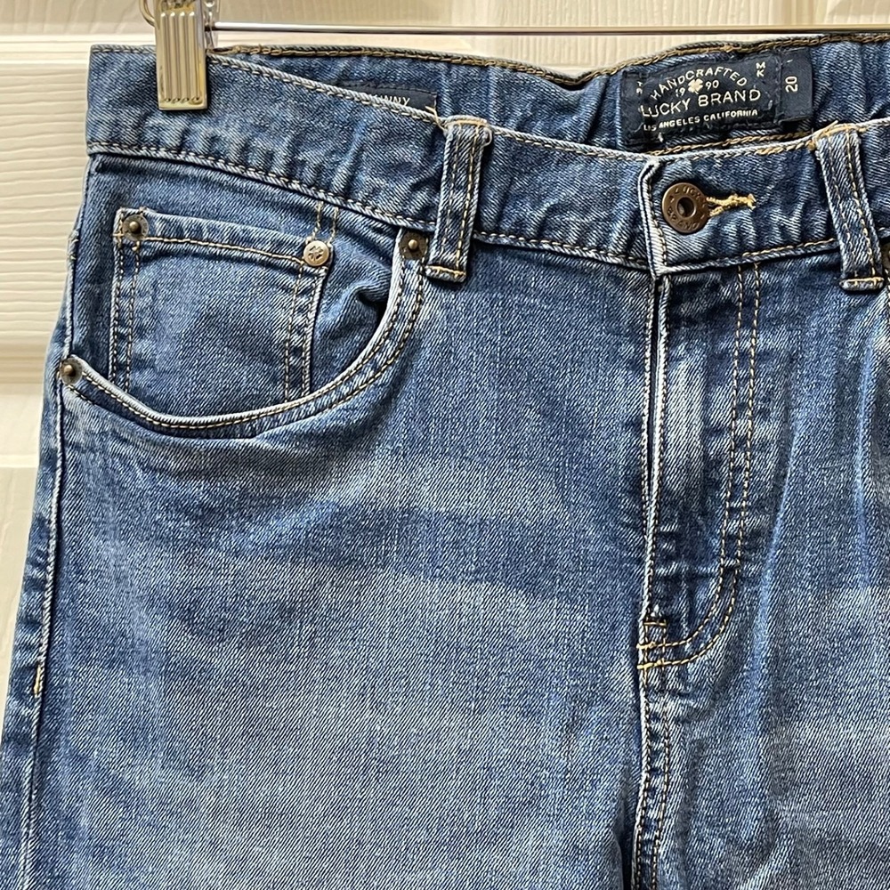 Lucky‎ Brand Jeans Woman's Size 20W Skinny Dark Blue Authentic Skinny Stretch